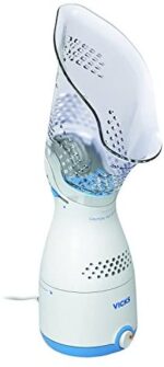 Vicks Personal Sinus Steam Inhaler with Soft Face Mask – Face Humidifier with Targeted Steam - Aids with Sinus Problems, Congestion and Cough, Works with Vicks VapoPads (Not Included)