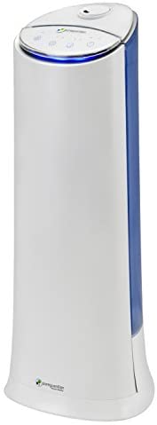 Pure Guardian H3200WAR Ultrasonic Cool Mist Humidifier, 100 Hrs. Run Time, 1.5 Gal. Tank, 440 Sq. Ft. Coverage, Medium Rooms, Quiet, Filter Free, Silver Clean Treated Tank, Essential Oil Tray