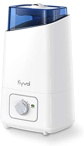 Kyvol Vigoair HD3 Humidifier, 4.5L Cool Mist Humidifiers, Whisper Quiet Ultrasonic Humidifiers for Large Bedroom, up to75 Hours Runtime Auto Shut-off, 360° Nozzle