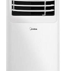 MIDEA MAP08R1CWT 3-in-1 Portable Air Conditioner, Dehumidifier, Fan, for Rooms up to 150 sq ft, 8,000 BTU (5,300 BTU SACC) control with Remote , White