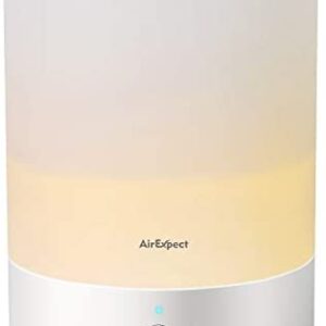 Top Filling Humidifiers for Bedroom, AirExpect 2.5L Ultrasonic Humidifiers for Home and Office, Quiet Baby Humidifier & Diffuser with Cool Mist, Auto-Off, aromatherapy, and Night Light
