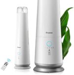 iTvanila Cool Mist Humidifiers for Large Room 4.5L Intelligent Floor Humidifier with Auto Humidity and Remote Control for Bedroom and Baby Nursery, 50 Hour Long Last, Ultrasonic Whisper Quiet (S2)