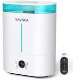 VAVSEA Humidifiers for Bedroom, Home Large Room 4L Top Fill Cool Mist Air Ultrasonic Humidifier For Baby Plants Kids with Remote Control, 3 Mist Modes, LED Touch Display, Sleep Mode, Easy Clean