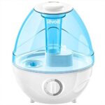 LEVOIT Cool Mist Humidifiers for Bedroom, 2.4L Ultrasonic Air Vaporizer for Babies [BPA Free], 24dB Ultra Quiet, Optional Night Light, Filterless, 0.63gal, Blue
