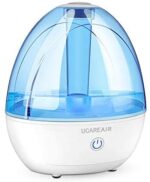 Cool Mist Humidifier -C Humidifier for Bedroom, Quiet Mist Humidifier, High Low Mist, Waterless Auto-off, Night Light, Baby Kids Nursery, 2L Tank, Filterless Humidifiers for home office, ETL Approved